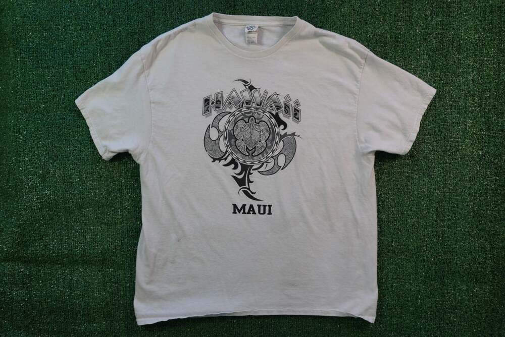 Vintage Maui Hawaii Graphic T-Shirt White XL